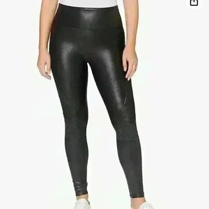 Spanx Quilted Faux Leather Leggings